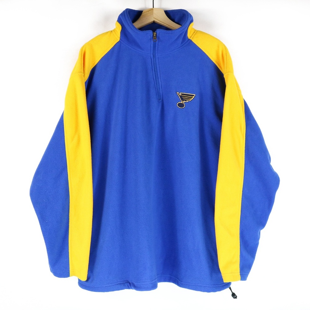 St. Louis Blues NHL 1/4 Zip Fleece Pullover Mens X